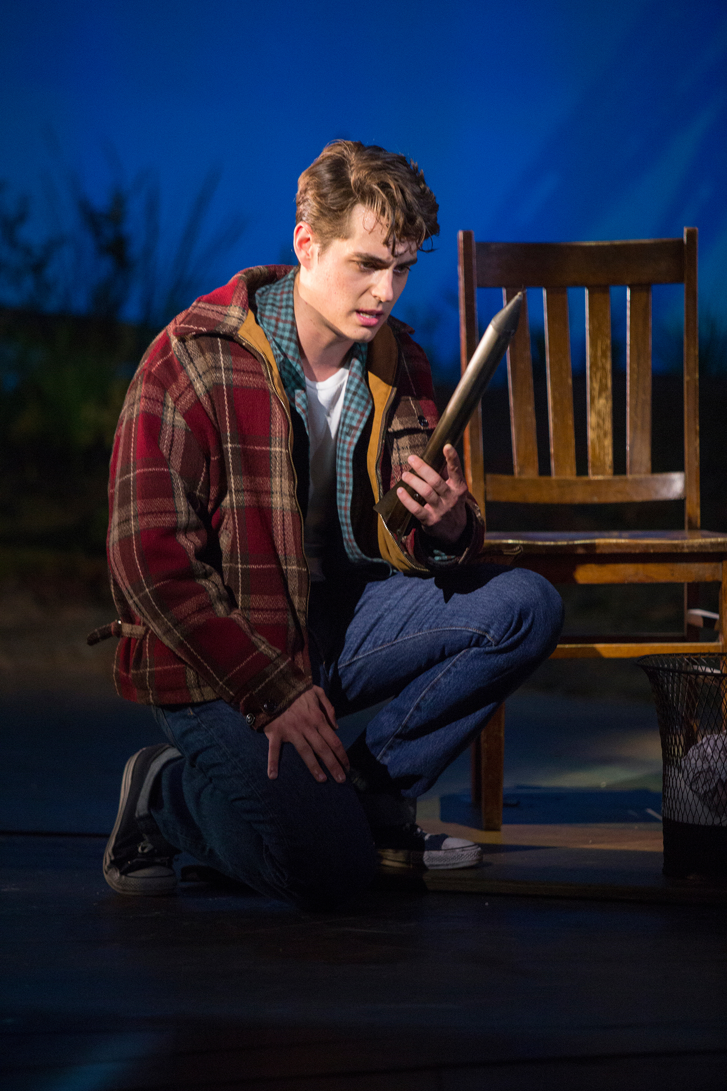 Kyle Selig as Homer Hickam in the West Coast premiere of October Sky, with ...