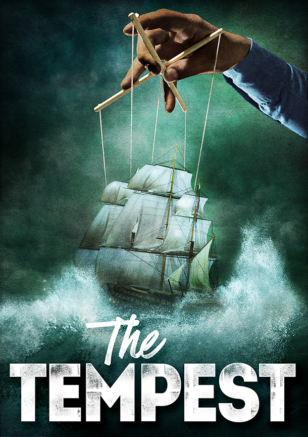The Tempest, by William Shakespeare, runs June 17 – July 22, 2018 at The Old Globe. Artwork courtesy of The Old Globe.
