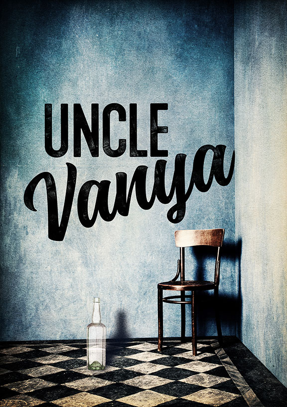 Uncle Vanya, translated by Richard Pevear and Larissa Volokhonsky, and directed and translated by Richard Nelson, runs February 10 – March 11, 2018 at The Old Globe. Artwork courtesy of The Old Globe.