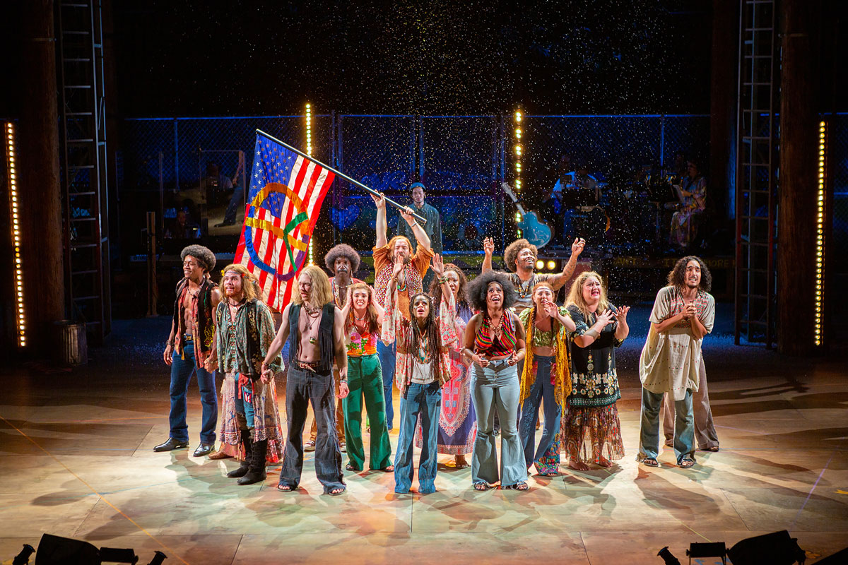 The cast of Hair, 2021. Photo by Jim Cox.