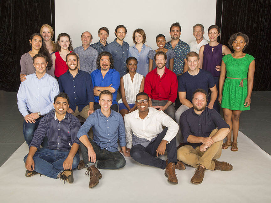 The cast of William Shakespeare's Love's Labor's Lost, directed by Kathleen Marshall, running August 14 - September 18, 2016 at The Old Globe. Photo by Jim Cox.
