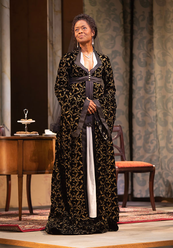 Medina Senghore as Olivia in Twelfth Night. Photo by Jim Cox.