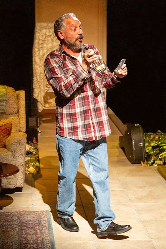 Jesse J. Perez as Raul in El Borracho, 2022. Photo by Jim Cox. 