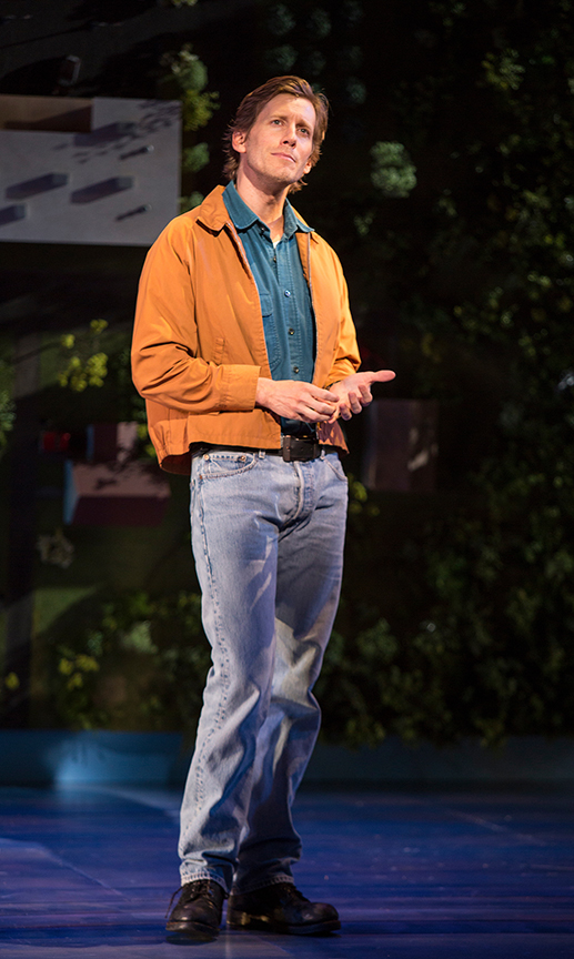 Andrew Samonsky as Benny in Benny & Joon, book by Kirsten Guenther, music by Nolan Gasser, lyrics by Mindi Dickstein, directed by Jack Cummings III, running September 7 – October 22, 2017 at The Old Globe. Photo by Jim Cox.