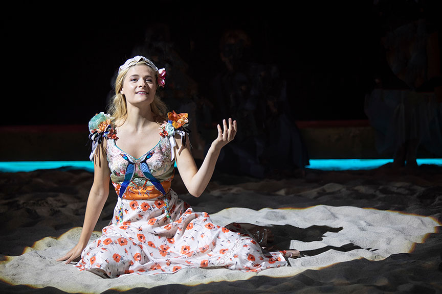 Louisa Jacobson as Juliet in Romeo and Juliet, by William Shakespeare and directed by Barry Edelstein, runs August 11 – September 15, 2019 at The Old Globe. Photo by Jim Cox.