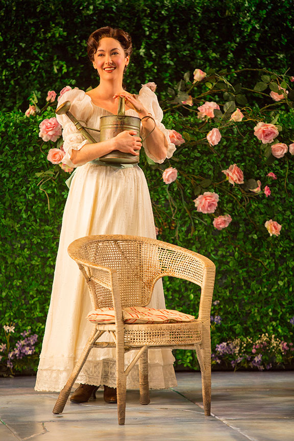 Helen Cespedes as Cecily Cardew in The Importance of Being Earnest, by Oscar Wilde, directed by Maria Aitken, running January 27 – March 4, 2018 at The Old Globe. Photo by Jim Cox. 