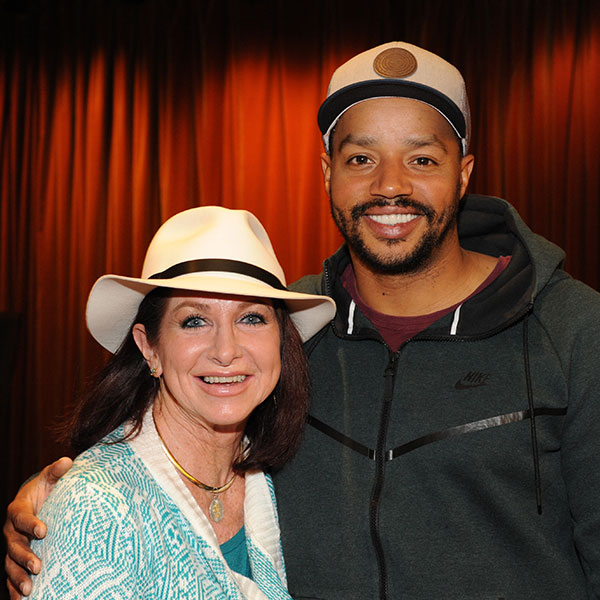 Cathy Golden with Donald Faison from Picasso at the Lapin Agile. Photo by Douglas Gates.