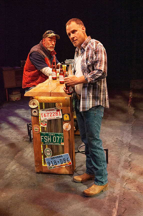 (from left) Mike Sears as Randy and Jonathan Walker as Don in What You Are, running May 30 – June 30, 2019 at The Old Globe. Photo by Jim Cox.