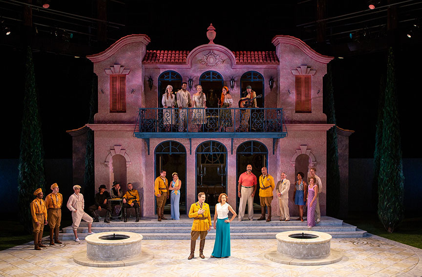 The company of Much Ado About Nothing, by William Shakespeare, directed by Kathleen Marshall, runs August 12 – September 16, 2018 at The Old Globe. Photo by Jim Cox.