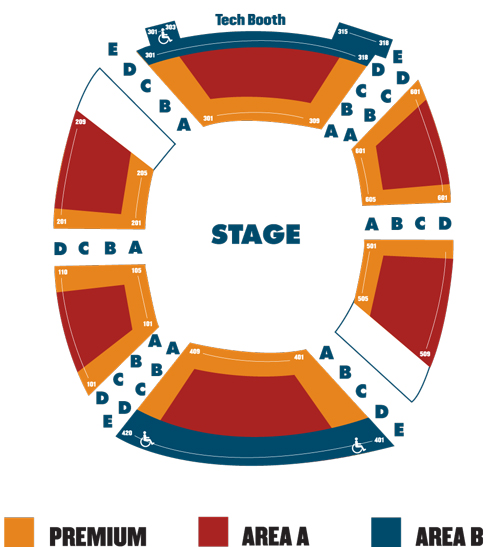 San Diego State Open Air Theatre Seating Chart