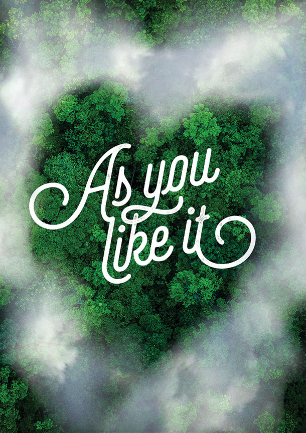 As You Like It will run June 16 – July 21, 2019 at The Old Globe. Artwork courtesy of The Old Globe.