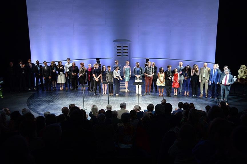 A constellation of luminaries performed in Shakespeare in America at The Old Globe on June 4, kicking off the visit to San Diego of Shakespeare's First Folio. Photo by Douglas Gates.