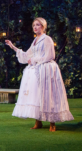 Kristen Connolly as Princess of France in William Shakespeare's Love's Labor's Lost, directed by Kathleen Marshall, running August 14 - September 18, 2016 at The Old Globe. Photo by Jim Cox.